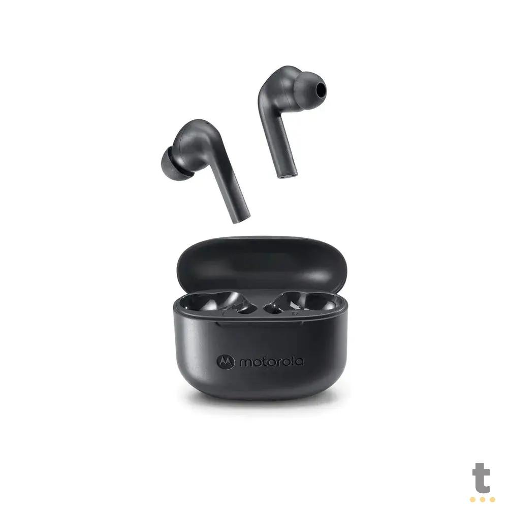 Fone De Ouvido Bluetooth Motorola Intra-Auricular Moto Buds 065 Preto TWS Truedata